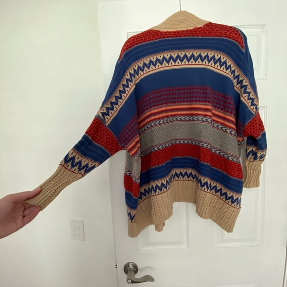 Colorful knit boho cardigan - Picture 3 of 3